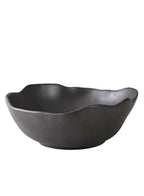 Serene Spaces Living Small Free-Form Edge Glazed Ceramic Bowl, Centerpiece for Vintage Weddings, Events, Measures 6" Long, 5.5" Wide, 2.75" Tall