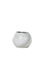 Serene Spaces Living Small Free-Form Edge Glazed Ceramic Bowl, Centerpiece for Vintage Weddings, Events, Measures 6" Long, 5.5" Wide, 2.75" Tall