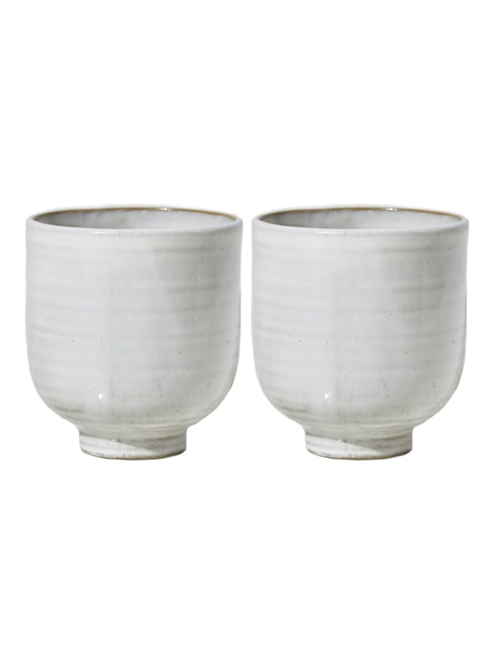 Serene Spaces Living Small Free-Form Edge Glazed Ceramic Bowl, Centerpiece for Vintage Weddings, Events, Measures 6" Long, 5.5" Wide, 2.75" Tall