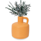 Annex Large Ceramic Handmade Bud Vase, Perfect for Pampas Grass, Book Vase for Flowers, Boho Room Decor for Home, Table, Shelf, Floor, Centerpiece or Book Display