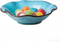 8" Fruit Bowl for Kitchen Counter Decor,Lotus Leaf Shape Ceramic Decorative Bowl,Key Bowl for Entryway Table Modern Home Decor