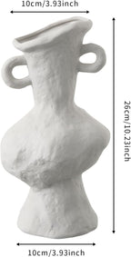 Handmade Rustic Ceramic vase for Flowers Unique Decorative Pottery Vase for Farmhouse Home Office Decor