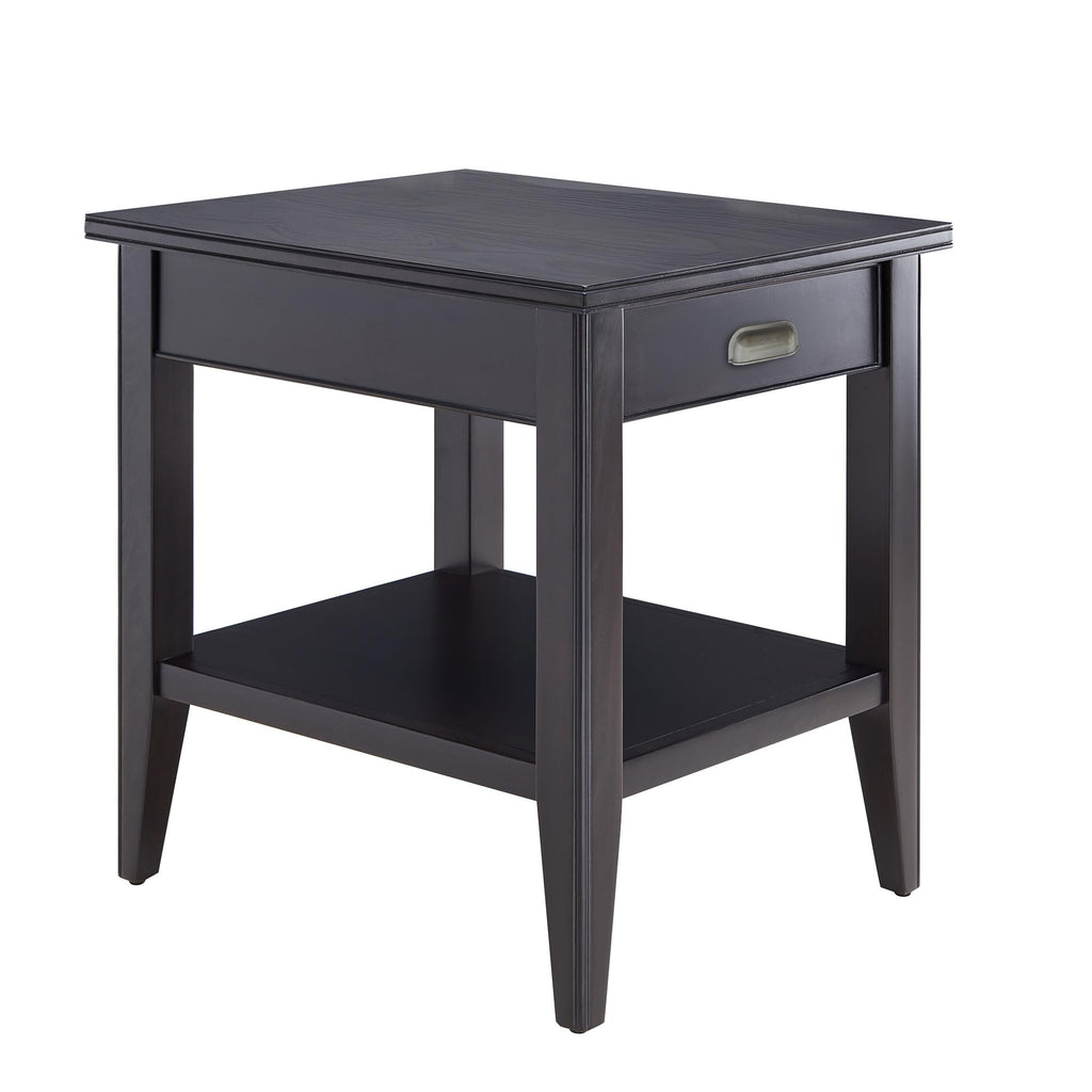 Leick Home Mission End Table, Solid Wood, 1 Storage Drawer, Secret Compartment, Bottom Display Shelf, Easy-Assembly, For Living Room/Bedroom, Russet, 24.0 in. L x 20.0 in. W x 24.0 in. H, 9066-SC
