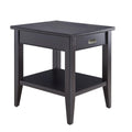 Leick Home Mission End Table, Solid Wood, 1 Storage Drawer, Secret Compartment, Bottom Display Shelf, Easy-Assembly, For Living Room/Bedroom, Russet, 24.0 in. L x 20.0 in. W x 24.0 in. H, 9066-SC