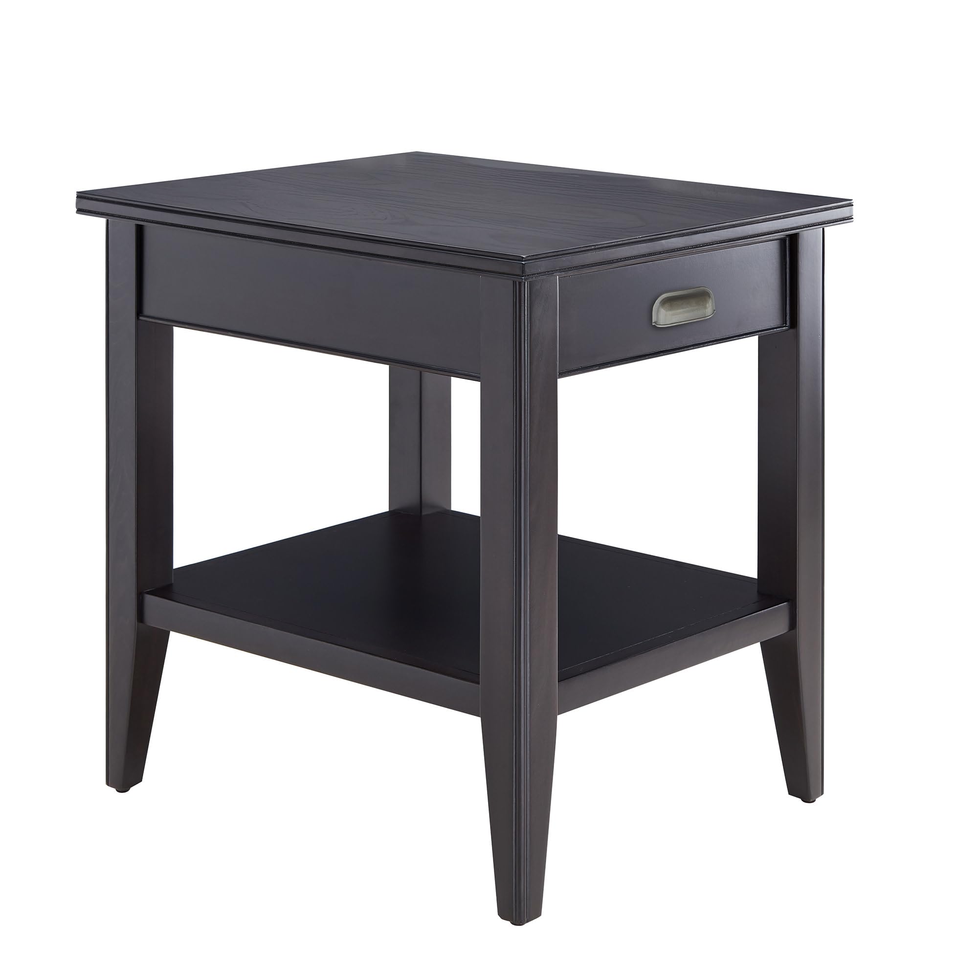 Leick Home Mission End Table, Solid Wood, 1 Storage Drawer, Secret Compartment, Bottom Display Shelf, Easy-Assembly, For Living Room/Bedroom, Russet, 24.0 in. L x 20.0 in. W x 24.0 in. H, 9066-SC