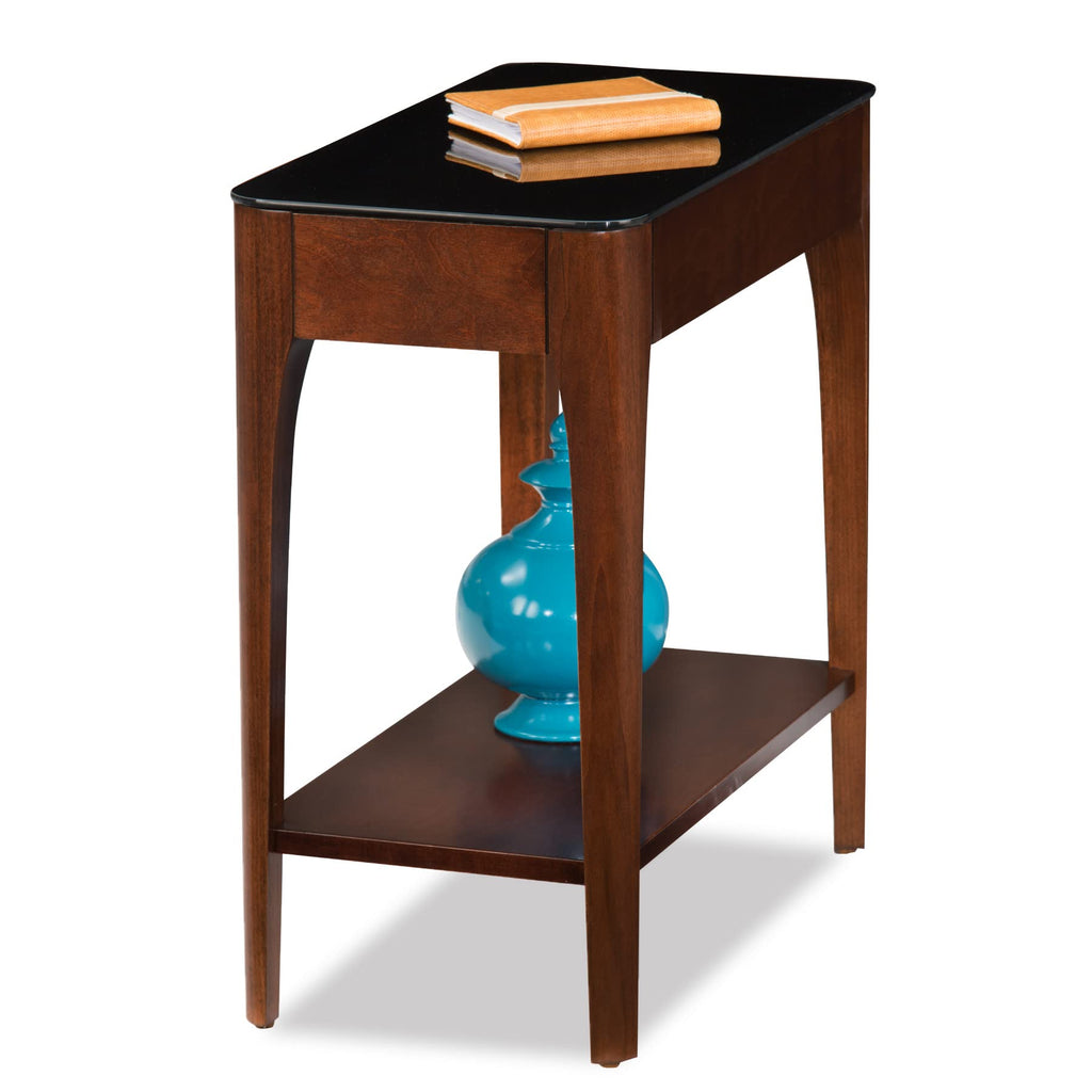 Leick Home Mission End Table, Solid Wood, 1 Storage Drawer, Secret Compartment, Bottom Display Shelf, Easy-Assembly, For Living Room/Bedroom, Russet, 24.0 in. L x 20.0 in. W x 24.0 in. H, 9066-SC