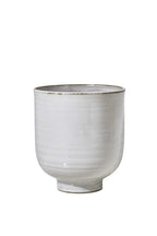 Serene Spaces Living Small Free-Form Edge Glazed Ceramic Bowl, Centerpiece for Vintage Weddings, Events, Measures 6" Long, 5.5" Wide, 2.75" Tall