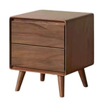 GVAwood Black Walnut, South American Walnut, White Ash, Oak, Red Zebrawood Solid Wood Classic Nightstand. 19.6x13.8x18.5 inch / 50x35x47cm / Natural Wood Color/White Ash Solid Wood 0.5m Nightstand