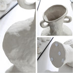 Handmade Rustic Ceramic vase for Flowers Unique Decorative Pottery Vase for Farmhouse Home Office Decor