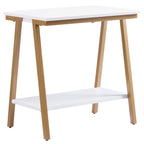 Leick Home Mission End Table, Solid Wood, 1 Storage Drawer, Secret Compartment, Bottom Display Shelf, Easy-Assembly, For Living Room/Bedroom, Russet, 24.0 in. L x 20.0 in. W x 24.0 in. H, 9066-SC