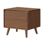 GVAwood Black Walnut, South American Walnut, White Ash, Oak, Red Zebrawood Solid Wood Classic Nightstand. 19.6x13.8x18.5 inch / 50x35x47cm / Natural Wood Color/White Ash Solid Wood 0.5m Nightstand