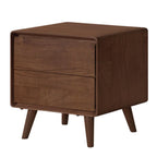 GVAwood Black Walnut, South American Walnut, White Ash, Oak, Red Zebrawood Solid Wood Classic Nightstand. 19.6x13.8x18.5 inch / 50x35x47cm / Natural Wood Color/White Ash Solid Wood 0.5m Nightstand