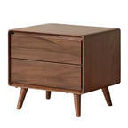 GVAwood Black Walnut, South American Walnut, White Ash, Oak, Red Zebrawood Solid Wood Classic Nightstand. 19.6x13.8x18.5 inch / 50x35x47cm / Natural Wood Color/White Ash Solid Wood 0.5m Nightstand