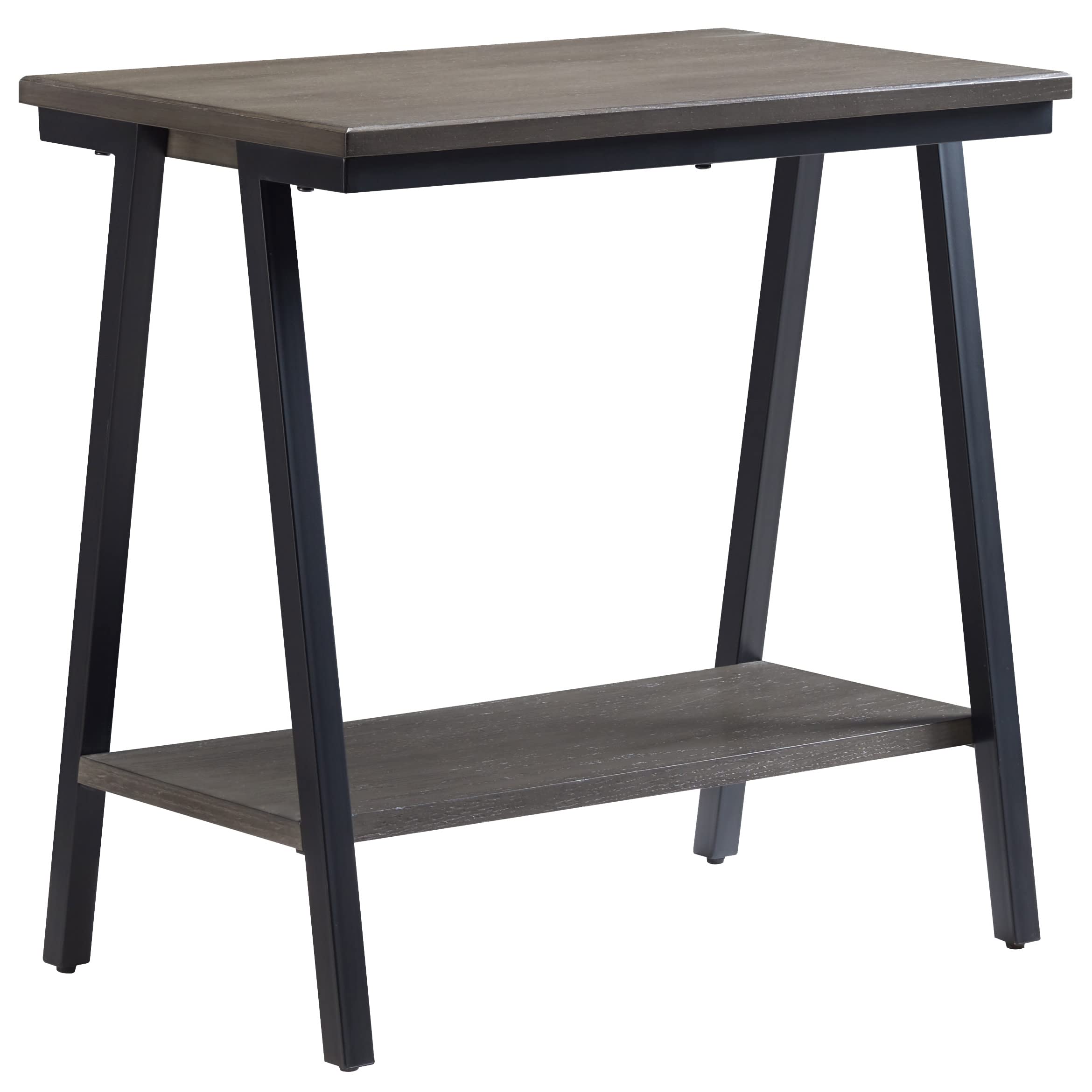 Leick Home Mission End Table, Solid Wood, 1 Storage Drawer, Secret Compartment, Bottom Display Shelf, Easy-Assembly, For Living Room/Bedroom, Russet, 24.0 in. L x 20.0 in. W x 24.0 in. H, 9066-SC