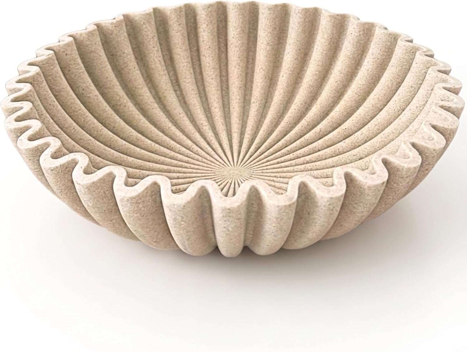 OAKOA Large Decorative Bowl for Home Decor - Purse Bowl Decor - Key Bowl for Entryway Table - Coffee Table Bowl - Organic Modern Home Decor