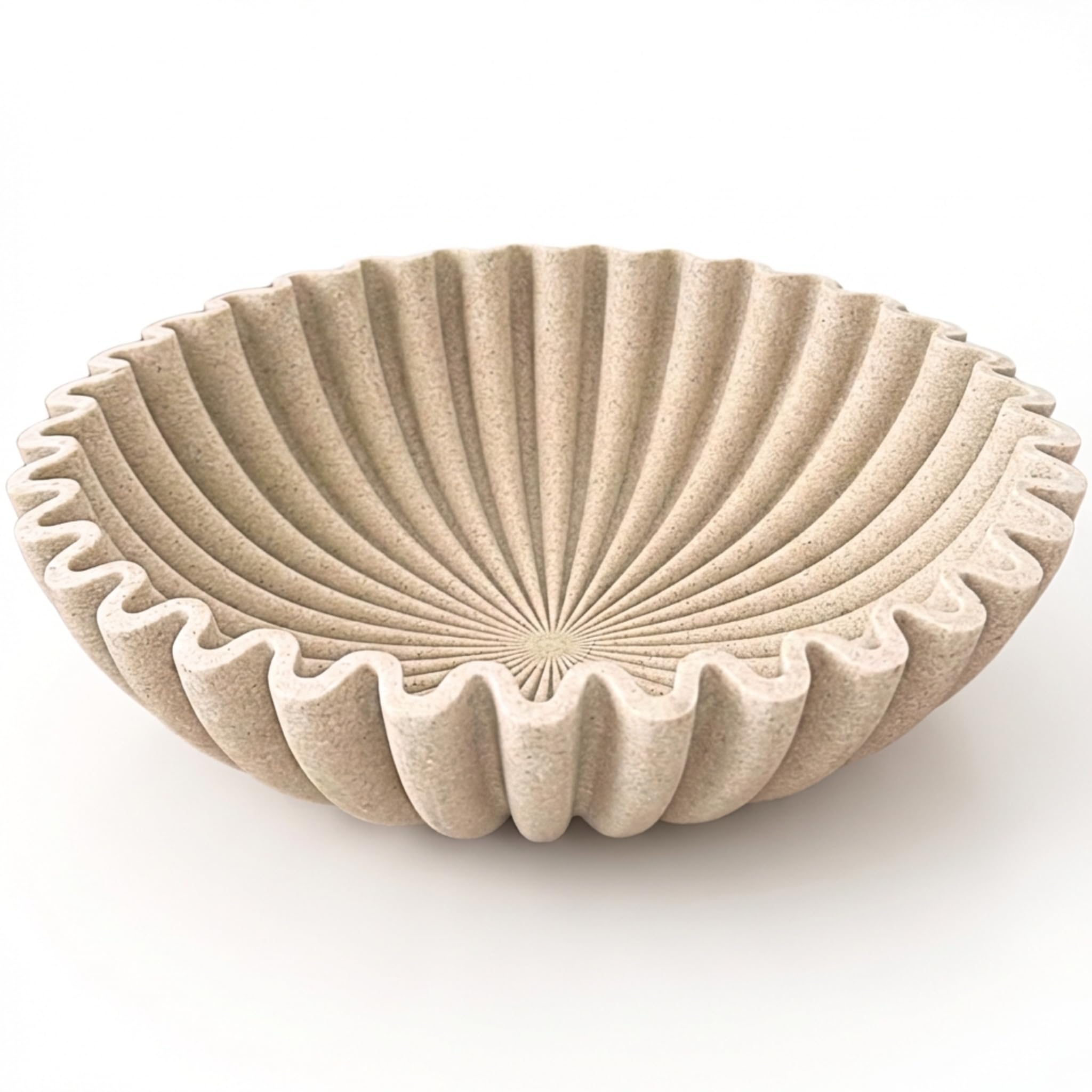 OAKOA Large Decorative Bowl for Home Decor - Purse Bowl Decor - Key Bowl for Entryway Table - Coffee Table Bowl - Organic Modern Home Decor
