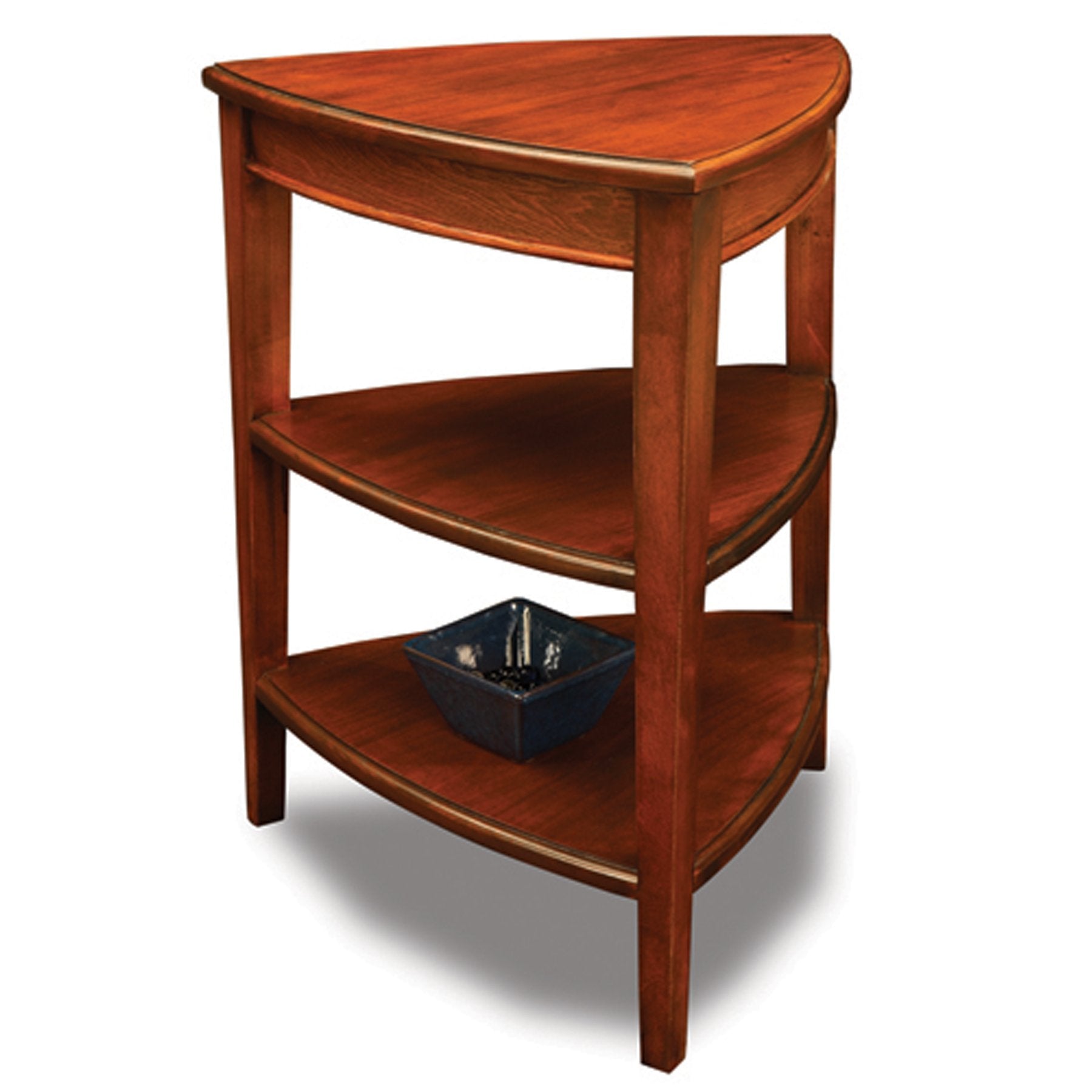 Leick Home Mission End Table, Solid Wood, 1 Storage Drawer, Secret Compartment, Bottom Display Shelf, Easy-Assembly, For Living Room/Bedroom, Russet, 24.0 in. L x 20.0 in. W x 24.0 in. H, 9066-SC
