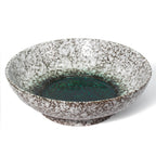10" Decorative Bowl,Ceramic Fruit Bowl for Kitchen Counter,Coffee Table, Dining Room,Table Centerpiece Bowel,Entryway Key Holder & Jewelry Organizer (Ocean Blue)