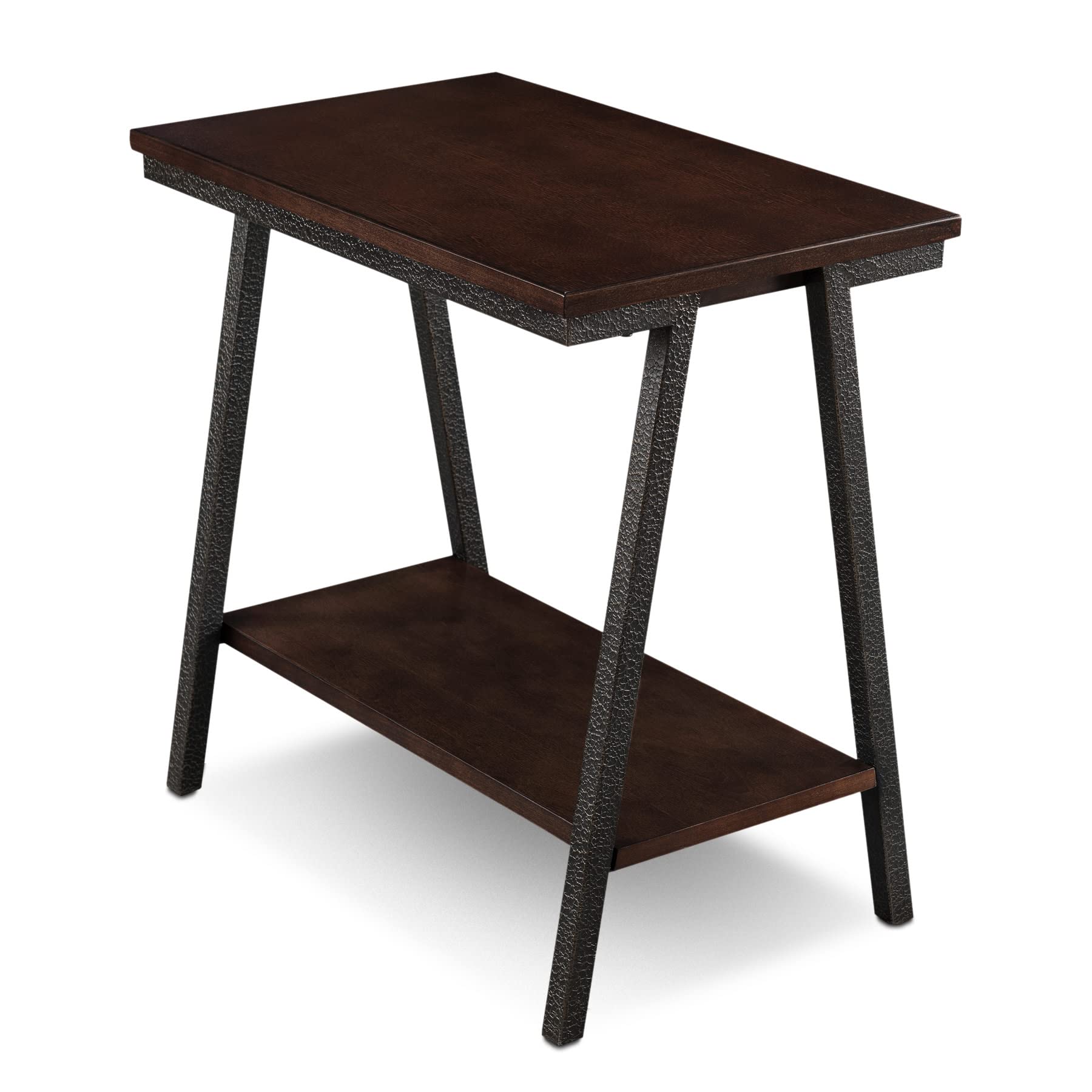 Leick Home Mission End Table, Solid Wood Construction, 1 Storage Drawer, Bottom Display Shelf, Slatted Sides, Easy-Assembly, Medium Oak, 25.0 in. W x 22.0 in. L x 23.0 In. H, 8207