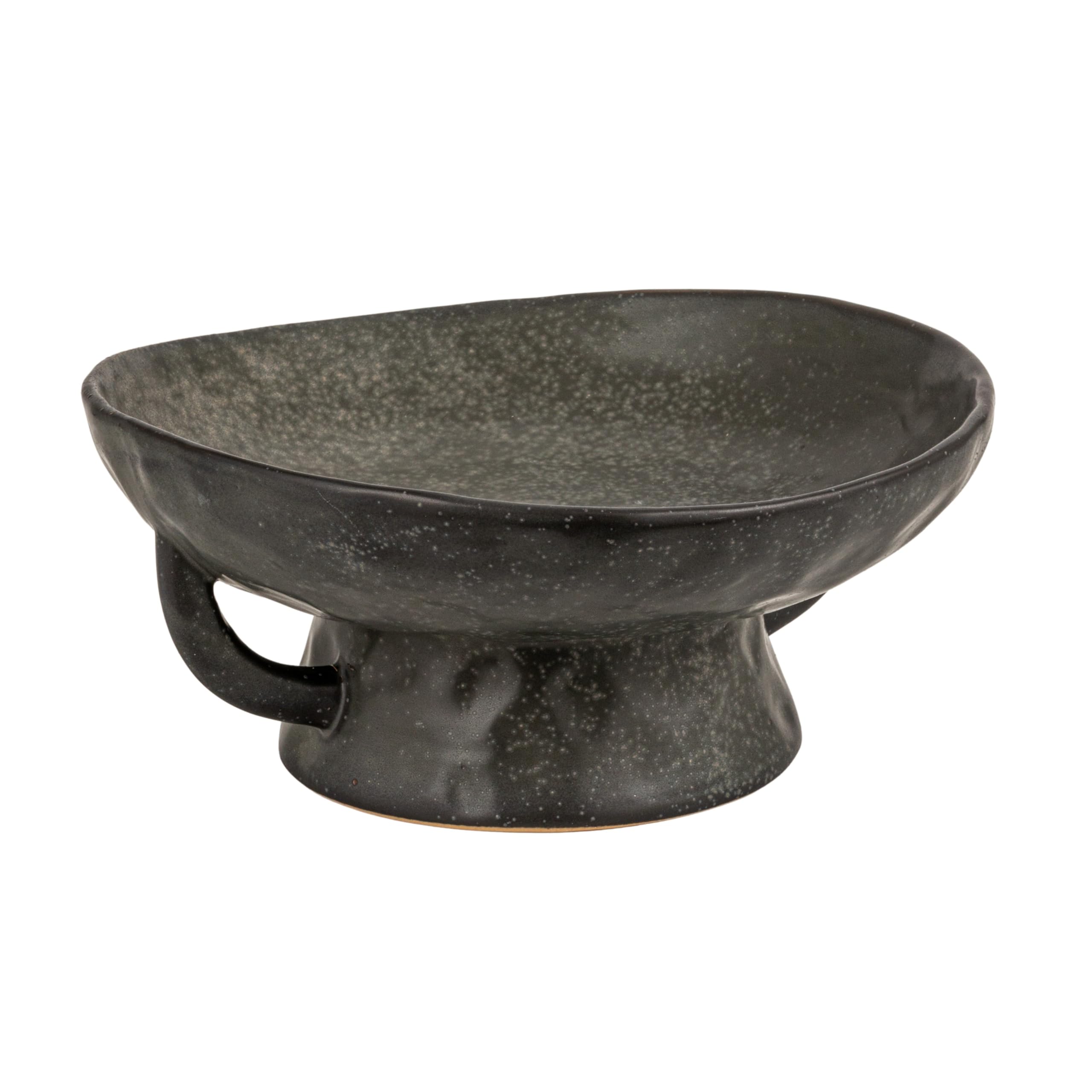 Creative Co-Op Stoneware Bowl w Reactive Glaze, White