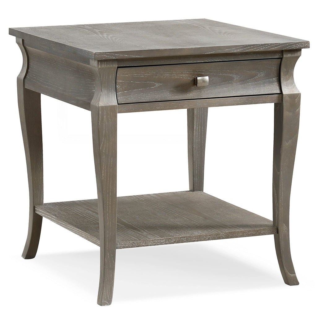 Leick Home Mission End Table, Solid Wood, 1 Storage Drawer, Secret Compartment, Bottom Display Shelf, Easy-Assembly, For Living Room/Bedroom, Russet, 24.0 in. L x 20.0 in. W x 24.0 in. H, 9066-SC