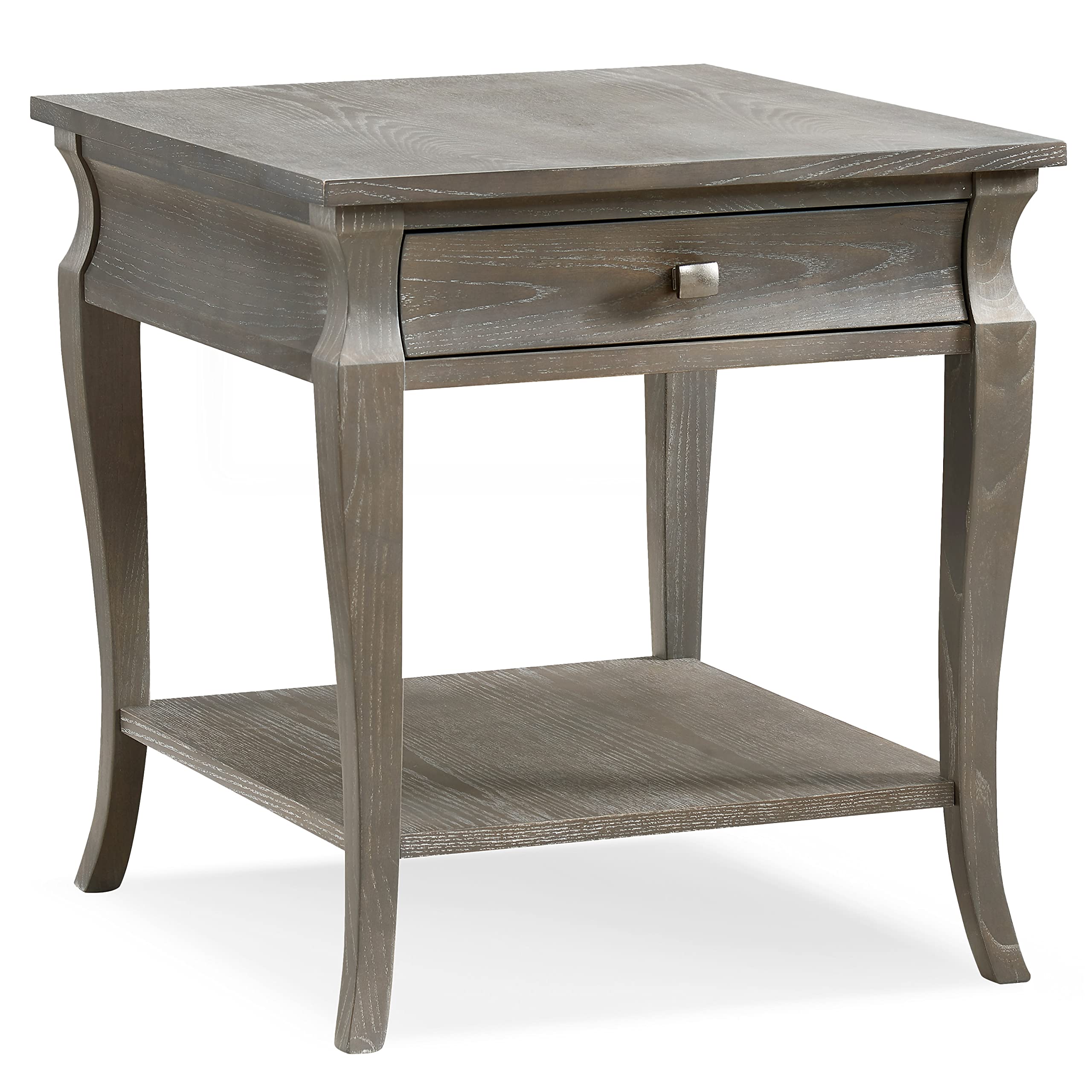 Leick Home Mission End Table, Solid Wood Construction, 1 Storage Drawer, Bottom Display Shelf, Slatted Sides, Easy-Assembly, Medium Oak, 25.0 in. W x 22.0 in. L x 23.0 In. H, 8207